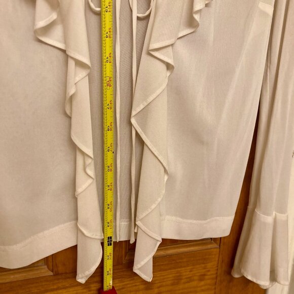 Vintage Dolce & Gabbana Cream Blouse Romantic Fairycore Italian Size 42, US 6 - Picture 10 of 14